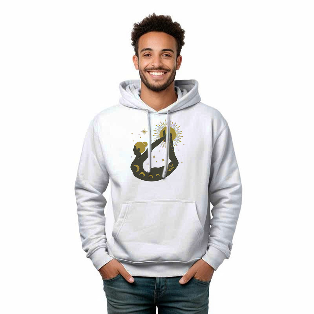 Occult Yoga Hoodie Graphic Tee Womens Gifts For Yoga Enthusiasts For Her