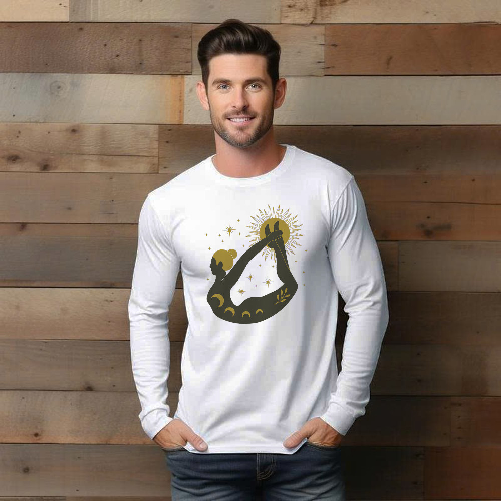 Occult Yoga Long Sleeve Shirt Graphic Tee Womens Gifts For Yoga Enthusiasts For Her