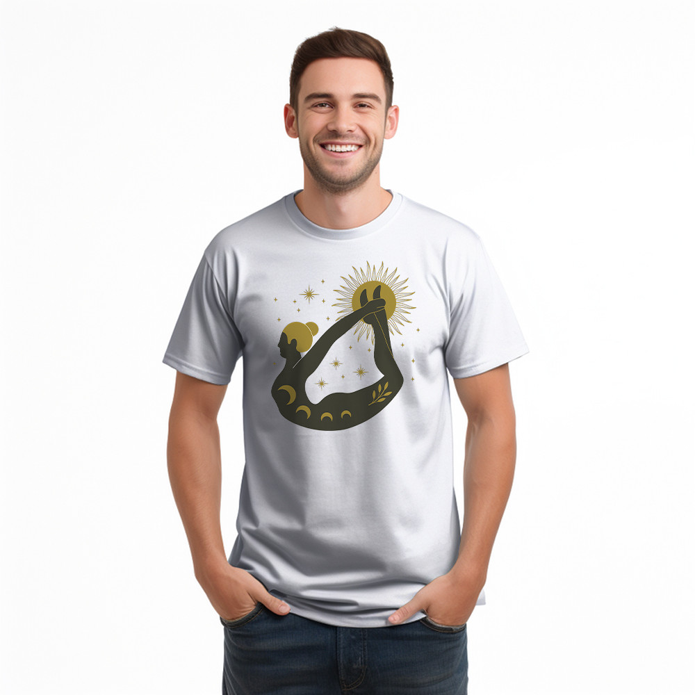 Occult Yoga T-Shirt Graphic Tee Womens Gifts For Yoga Enthusiasts For Her