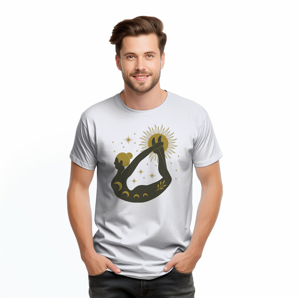 Occult Yoga T-Shirt Graphic Tee Womens Gifts For Yoga Enthusiasts For Her
