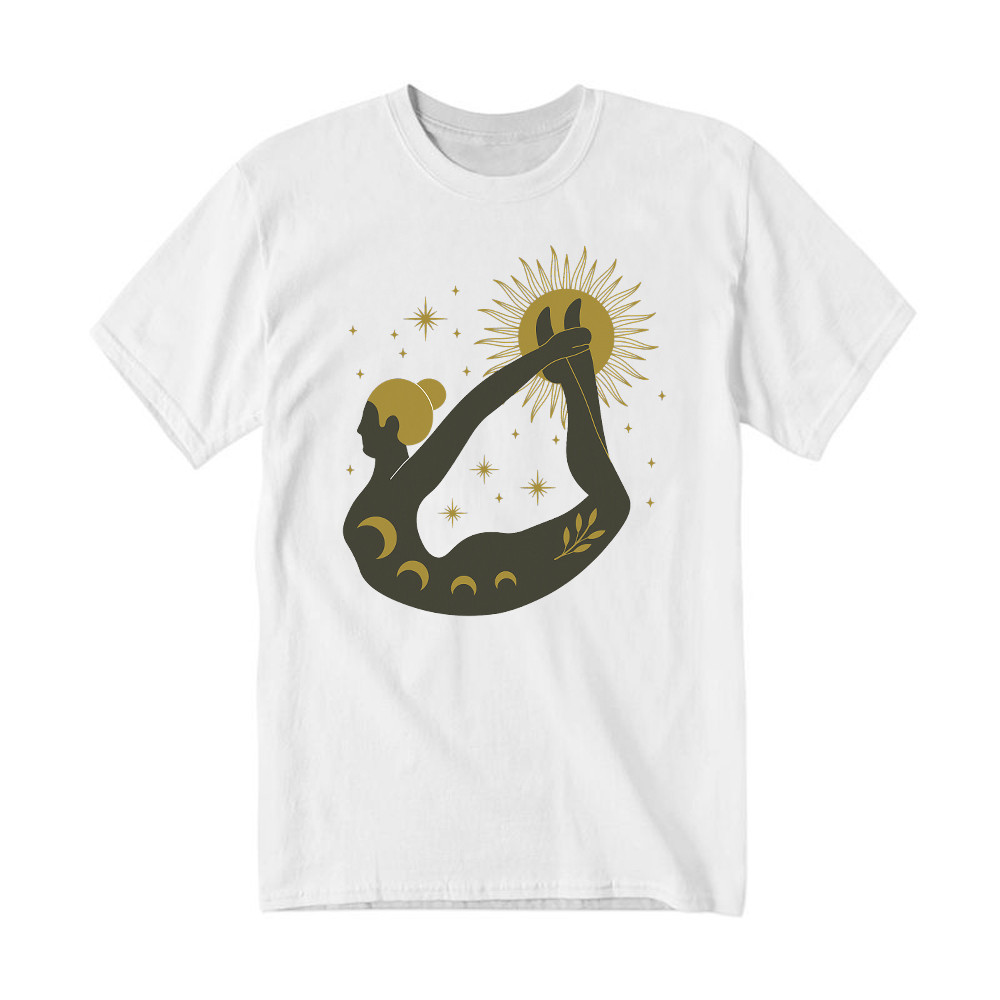 Occult Yoga T-Shirt Graphic Tee Womens Gifts For Yoga Enthusiasts For Her